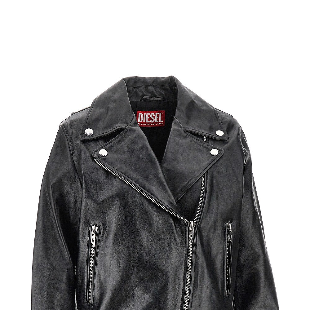 DIESEL 44 l-unatic leather jacket