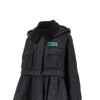 quilted jacket with detachable peplum