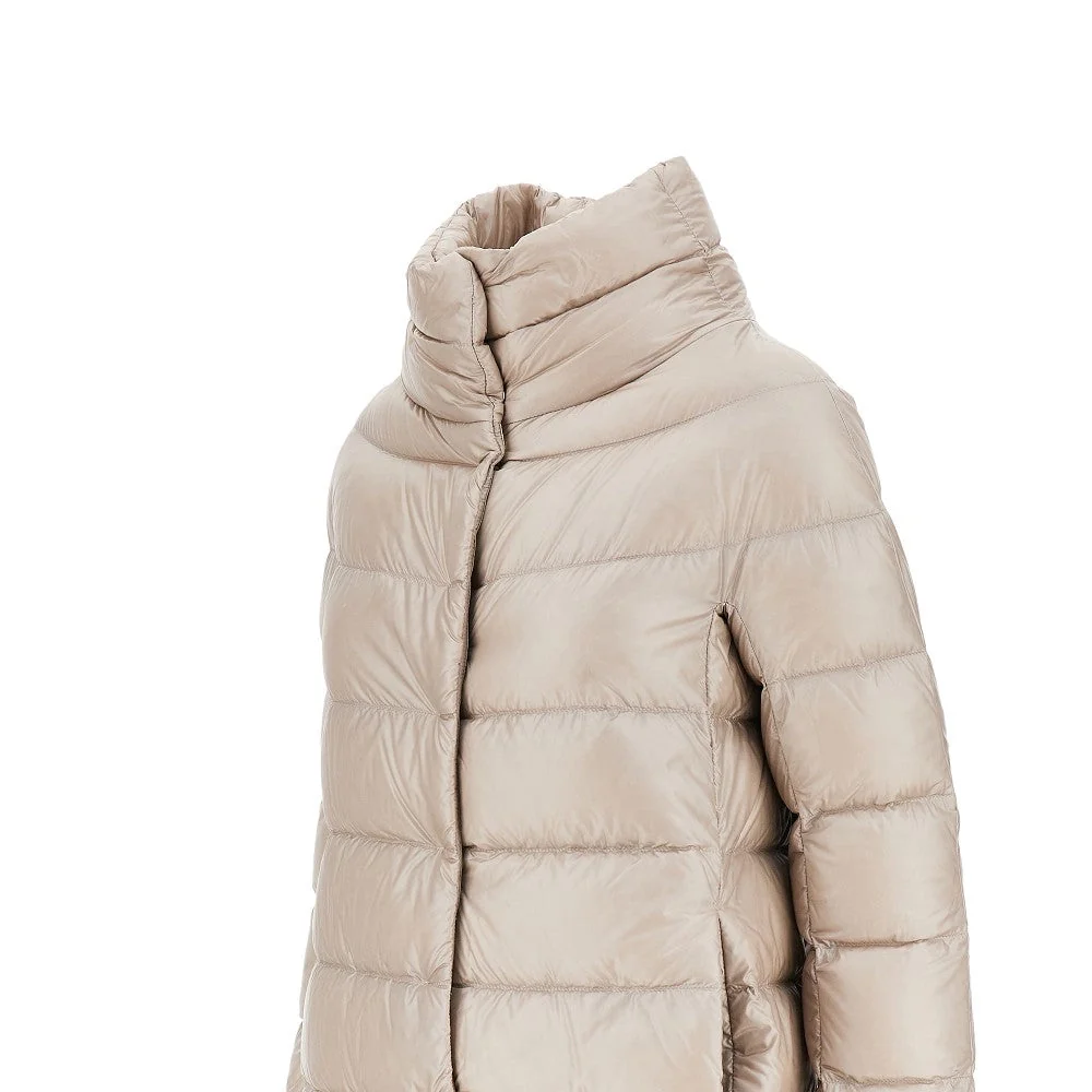 HERNO 40 dora ultralight nylon midi down jacket