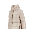 dora ultralight nylon midi down jacket
