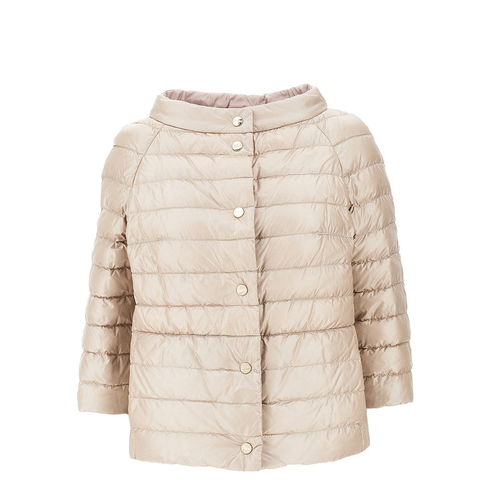 quilted reversible down jacket