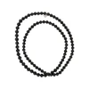 multifaceted beads long necklace