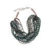 faceted beads multi-strand necklace