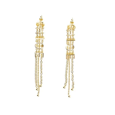 chloé mini belt earrings
