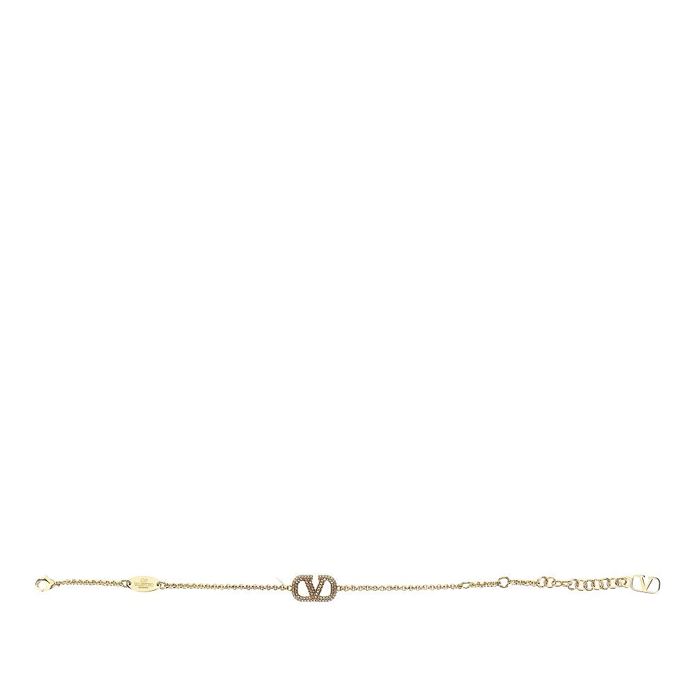 VALENTINO GARAVANI OS vlogo signature bracelet with swarovski®