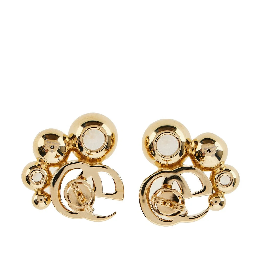 gg marmont earrings with zirconia