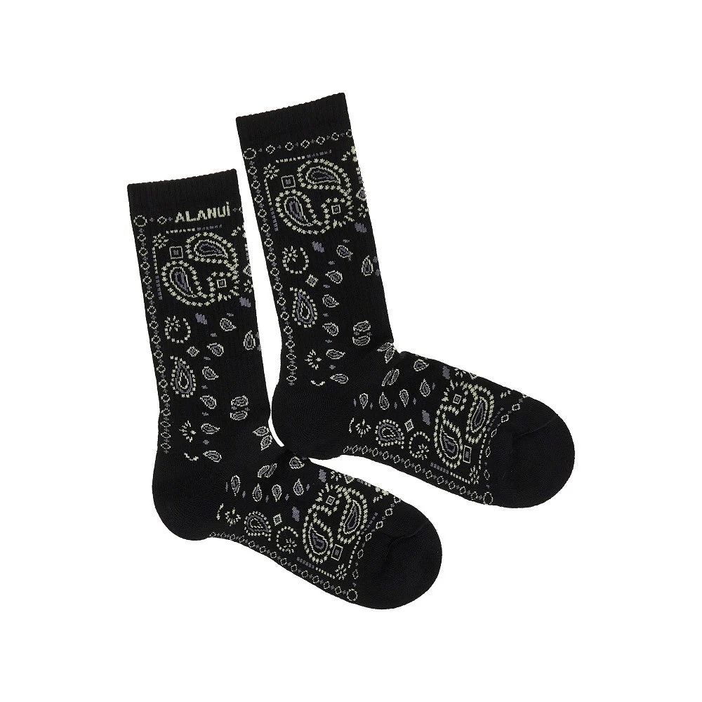 ALANUI OS cotton-blend socks with bandana motif