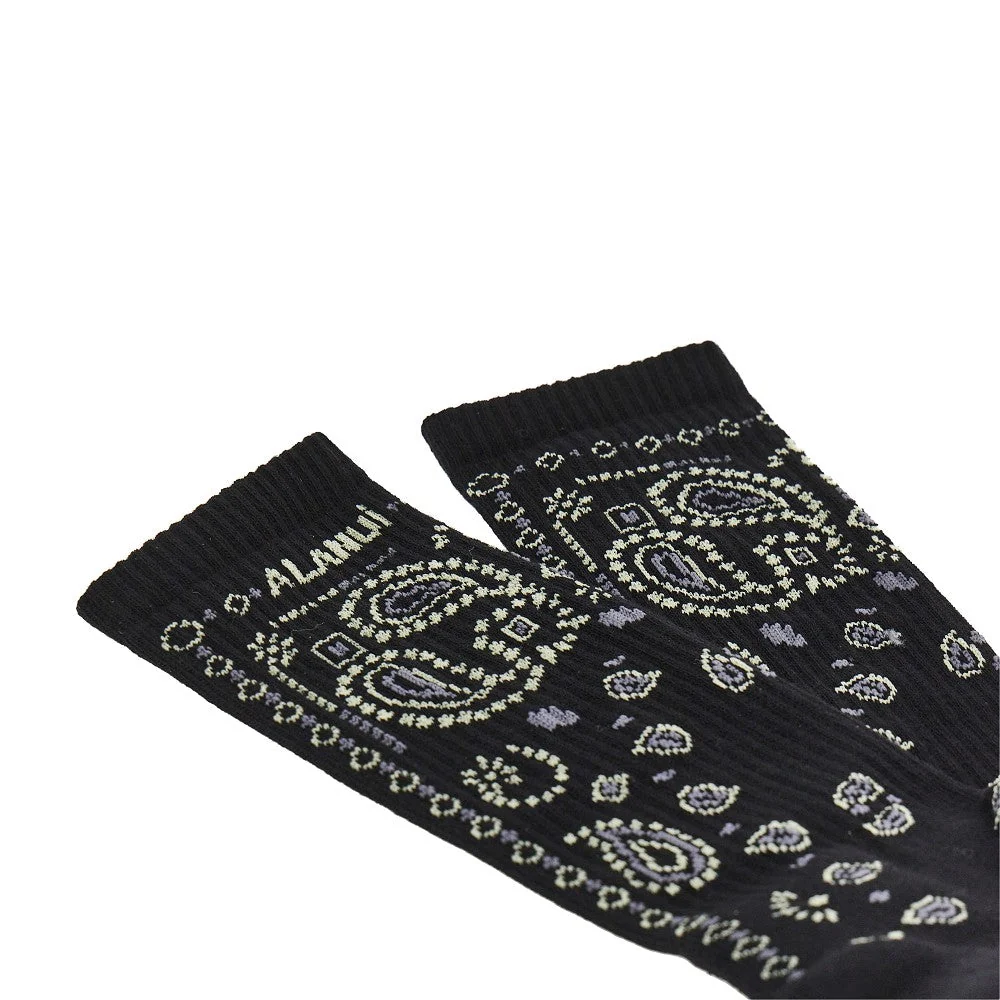 cotton-blend socks with bandana motif