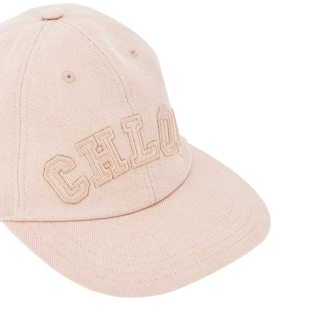 logo embroidery denim baseball cap