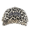 leopard-print organic cotton baseball hat