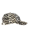 leopard-print organic cotton baseball hat