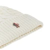 wool beanie hat with fur pompom