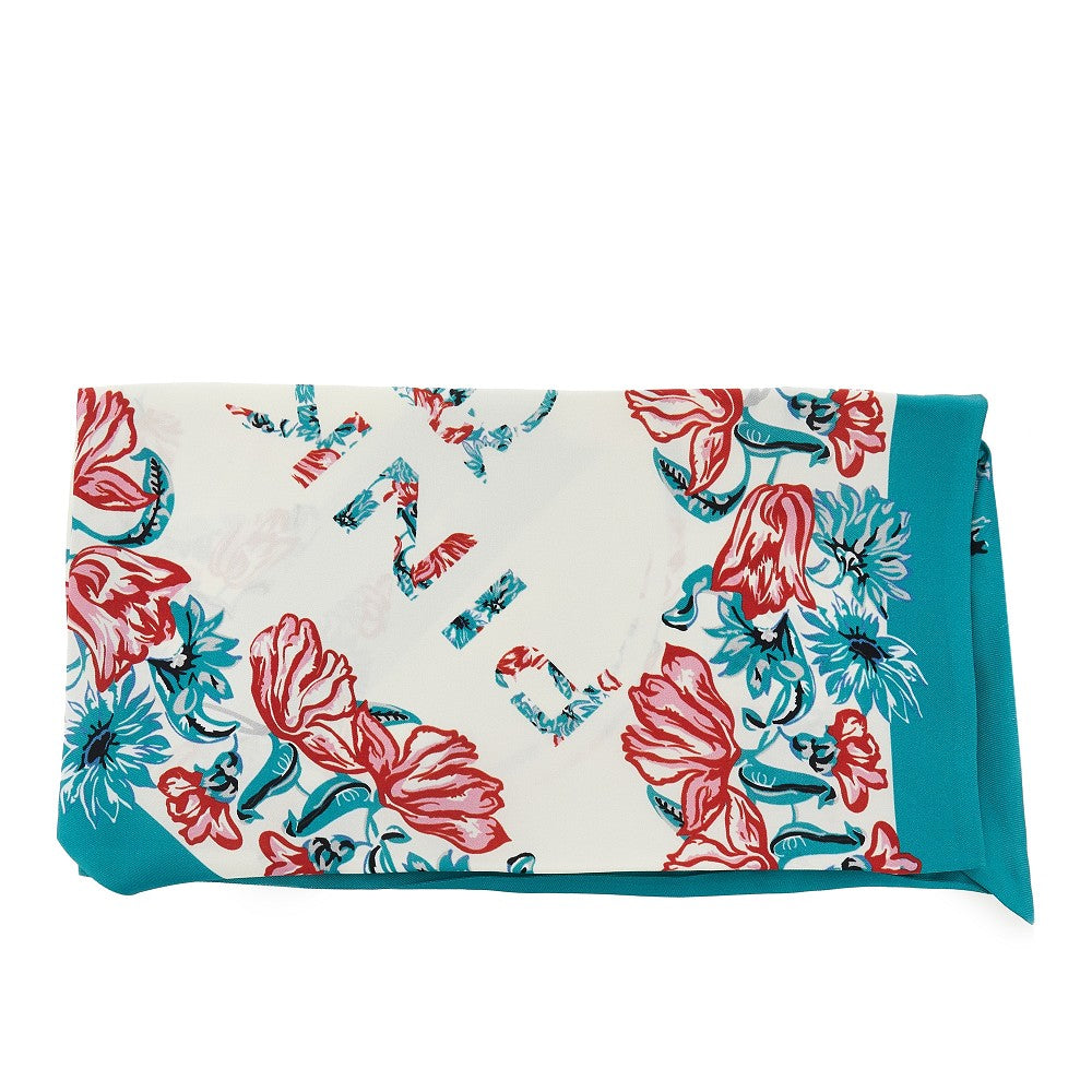 viscose and silk triangular scarf
