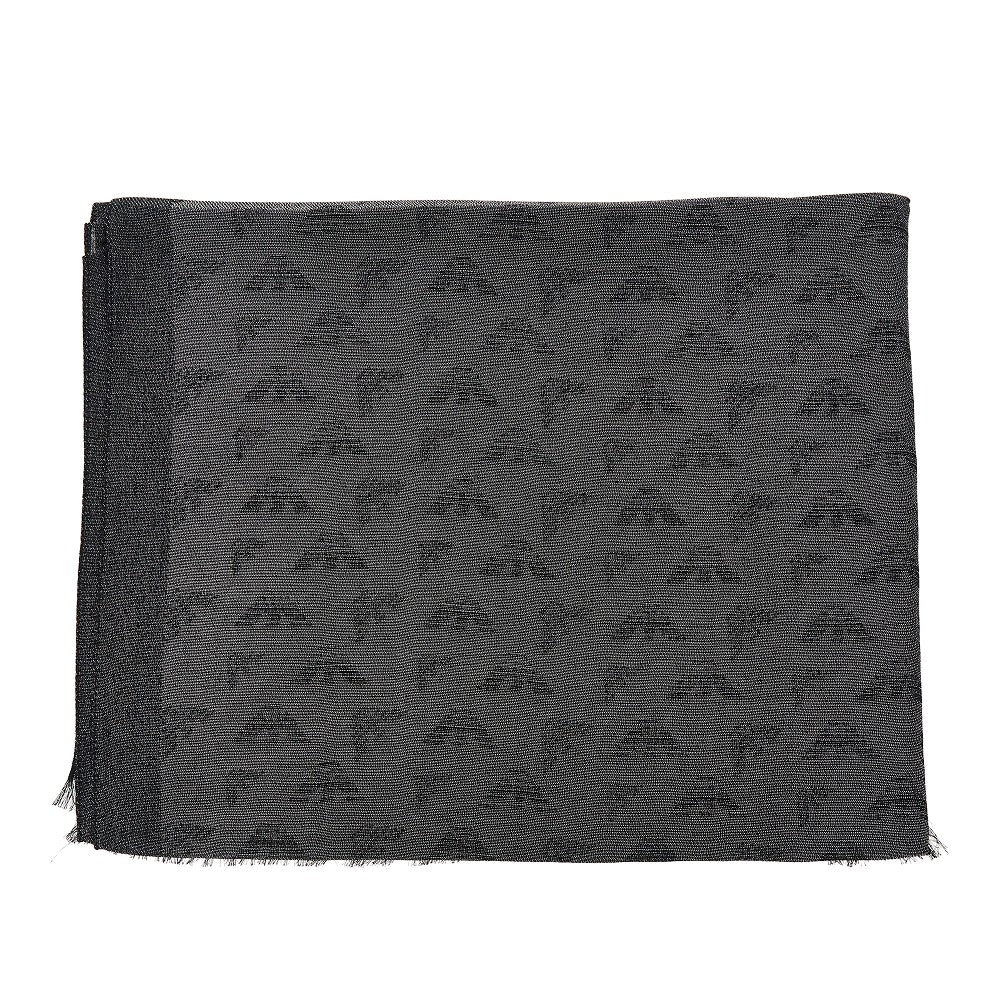 EMPORIO ARMANI OS viscose-blend scarf with eagle motif
