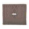 wool-blend scarf with logo label