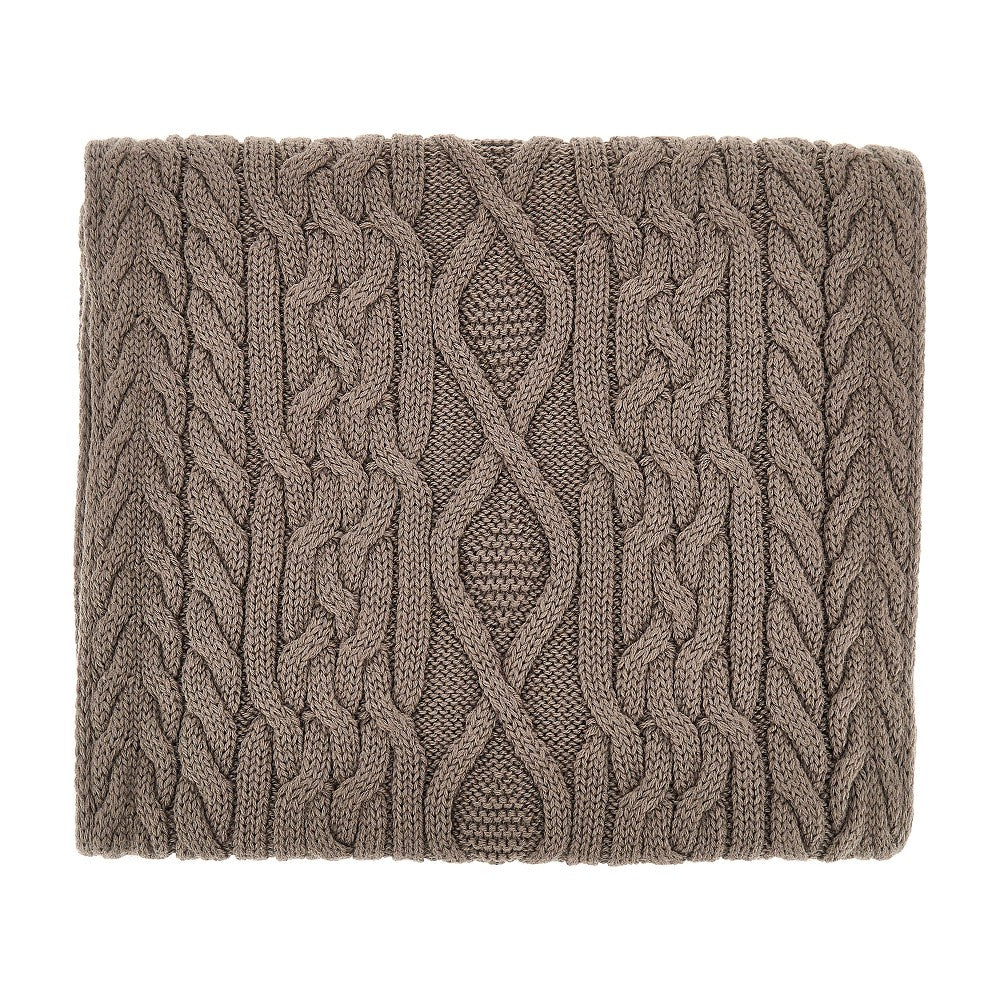 wool-blend scarf with logo label