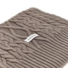 wool-blend scarf with logo label