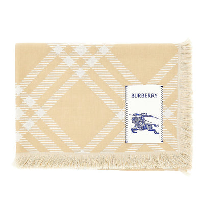 check wool and silk scarf