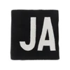 jacquard logo wool scarf