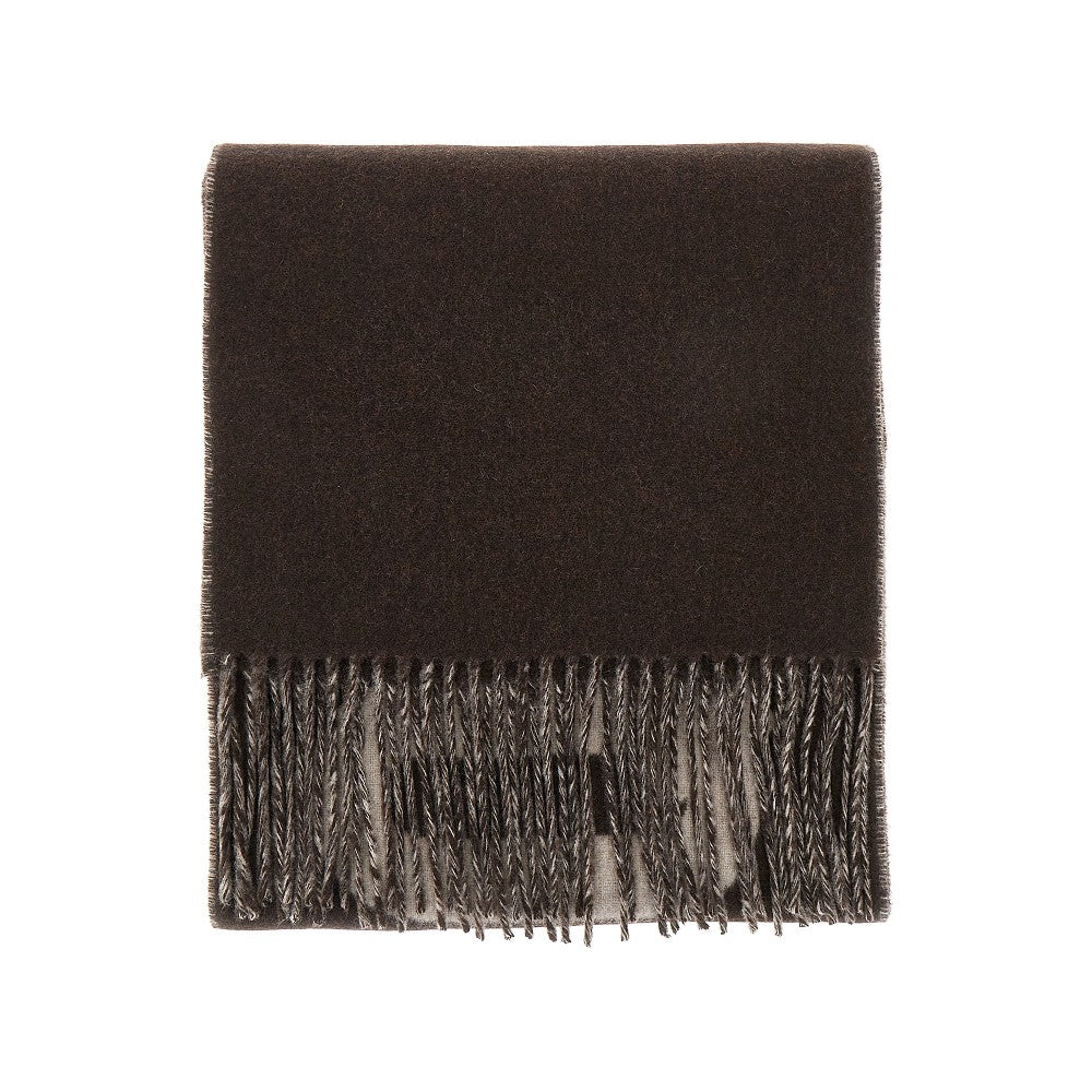 JACQUEMUS OS jacquard logo wool scarf