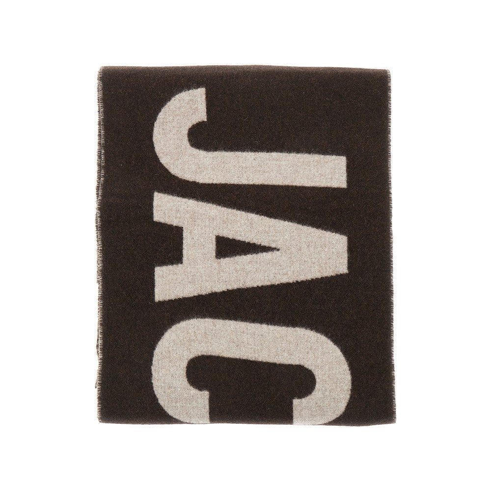 JACQUEMUS OS jacquard logo wool scarf