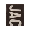 jacquard logo wool scarf
