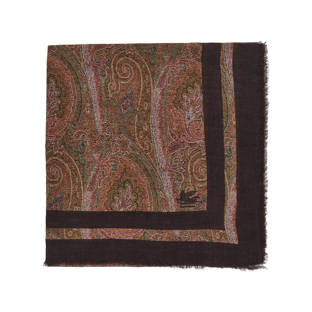 ETRO OS paisley modal and cashmere shawl