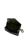 Cassandre Envelope Flap Leather Wristlet Pouch