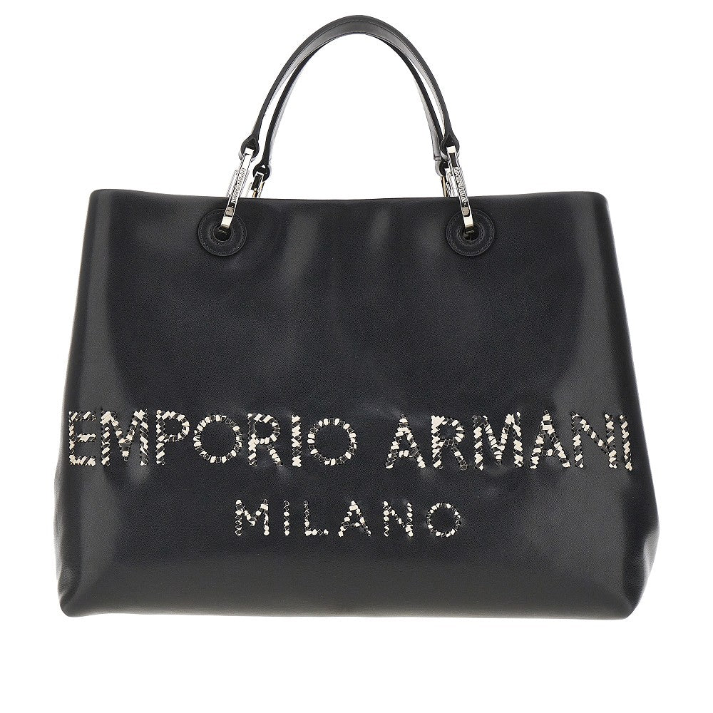 EMPORIO ARMANI OS nappa leather medium myea bag