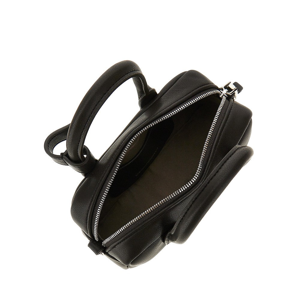 nappa leather mini bowling bag