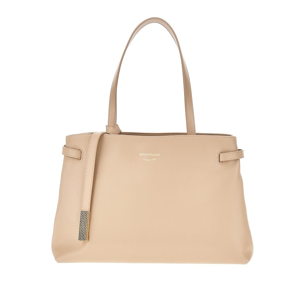 leather shopping bag