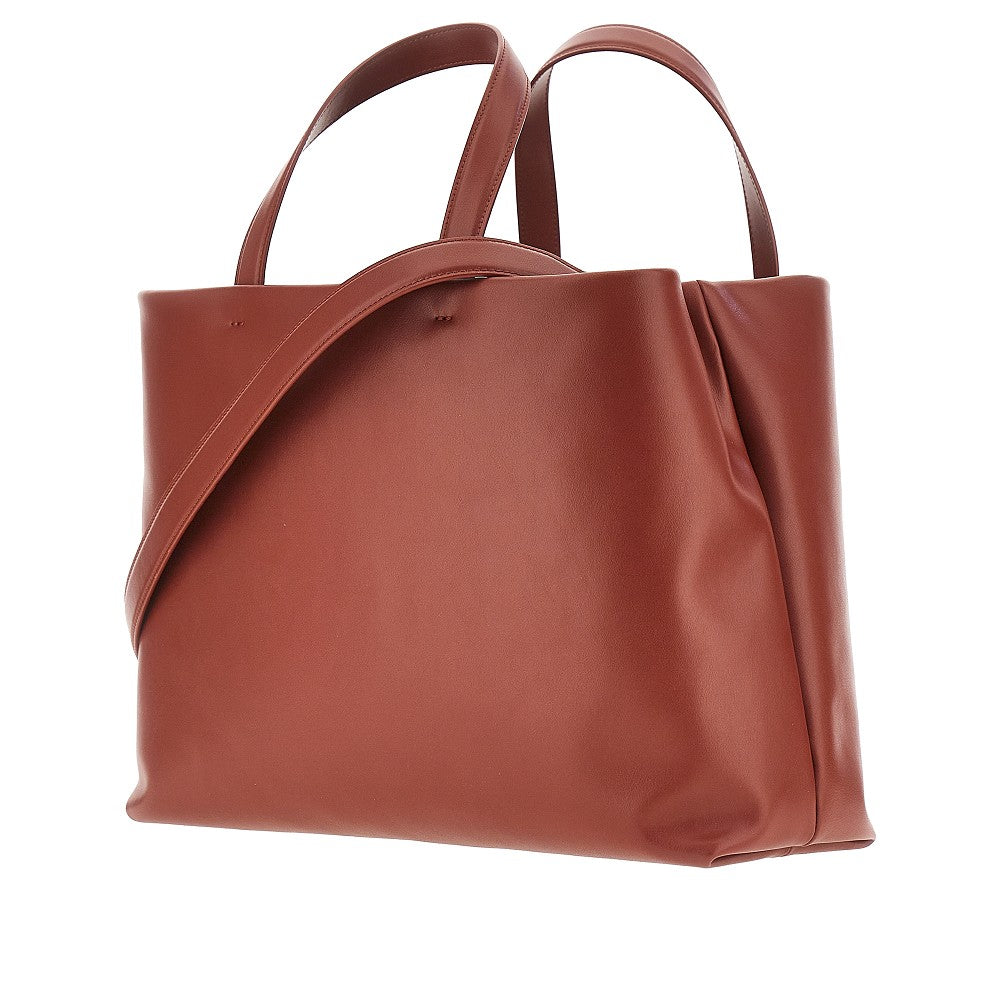 leather shopping bag