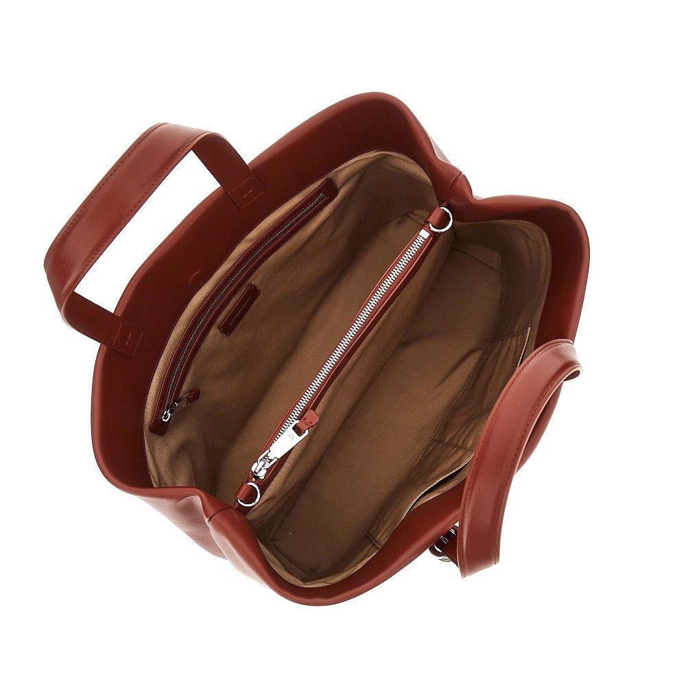 leather shopping bag
