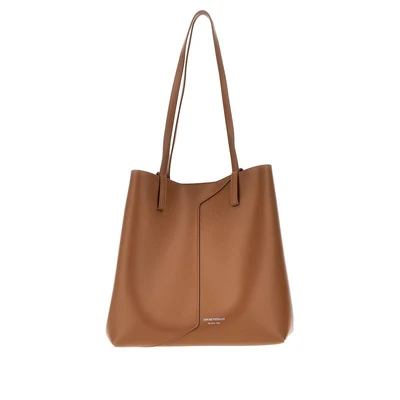 emporio armani 1981 leather shopping bag