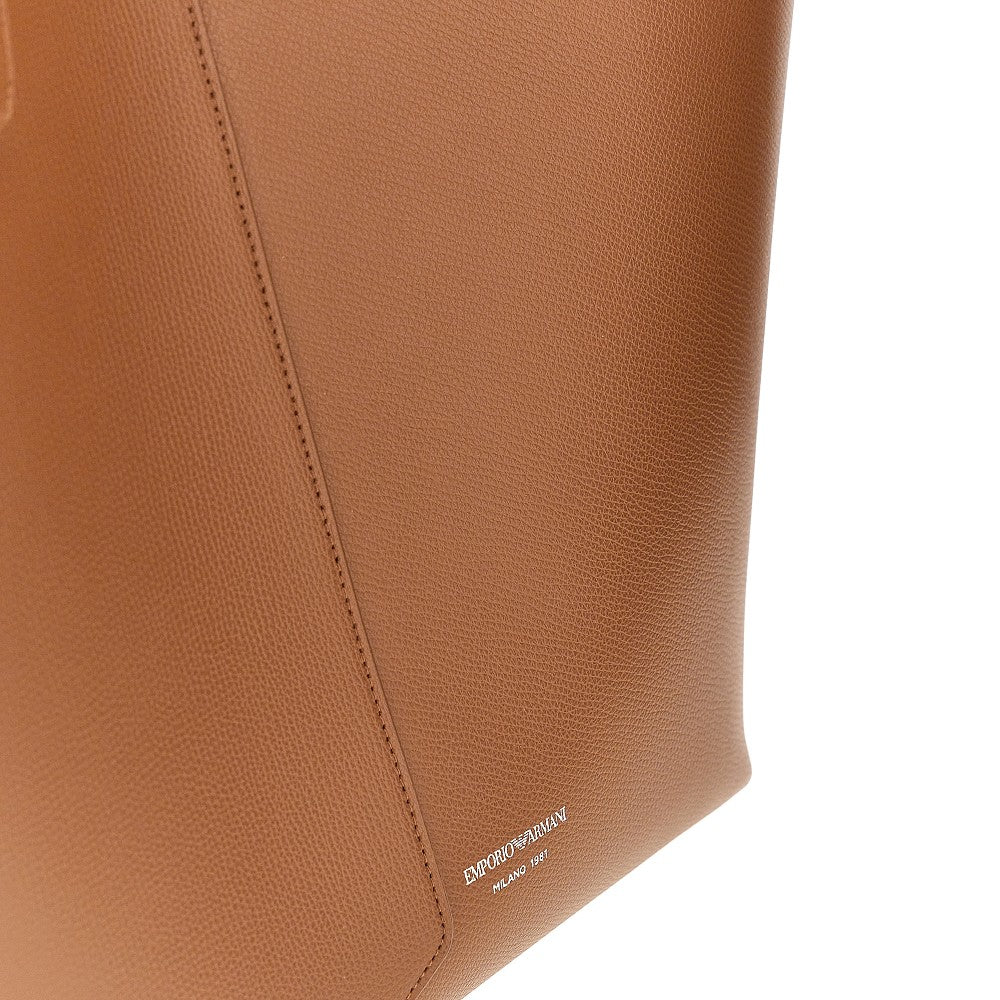 emporio armani 1981 leather shopping bag