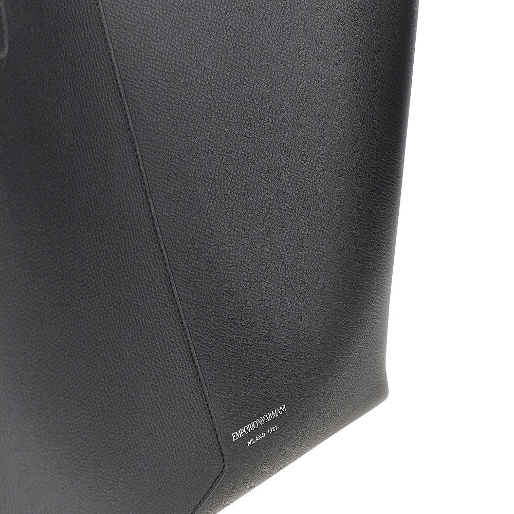 emporio armani 1981 leather shopping bag