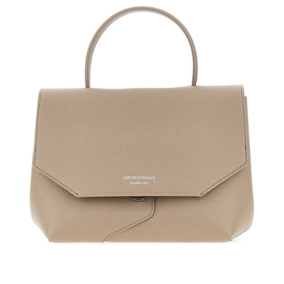 emporio armani 1981 top-handle leather bag