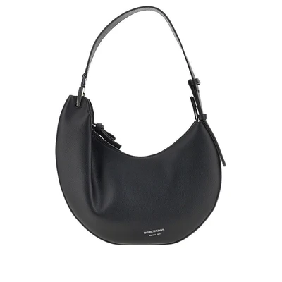 emporio armani 1981 grain leather hobo bag