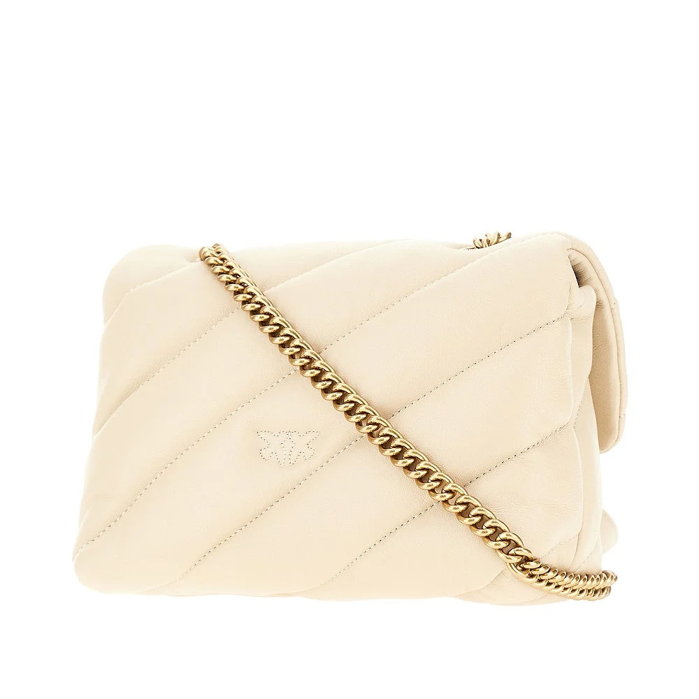 PINKO OS love mini puff nappa leather bag