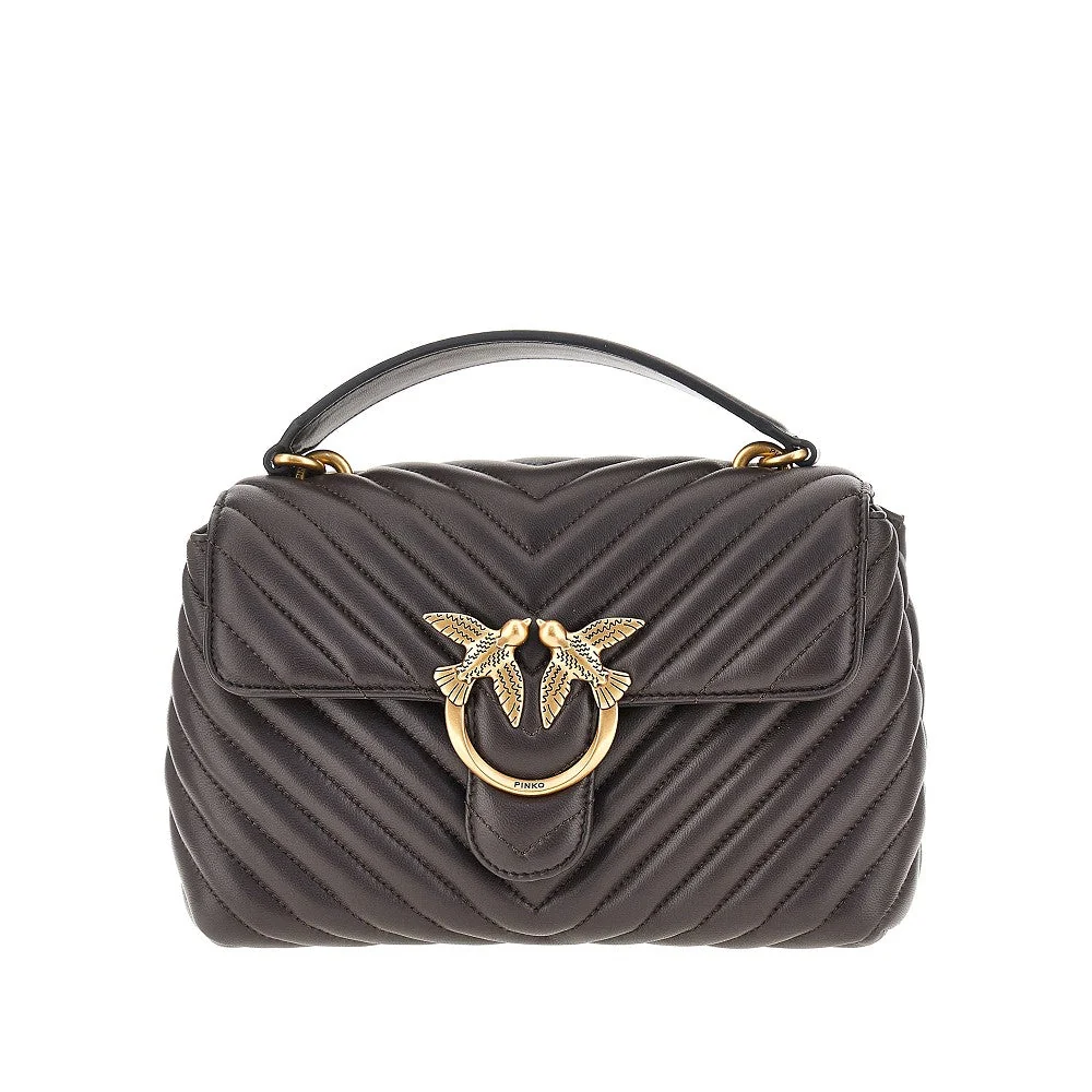 chevron nappa leather mini love lady puff bag