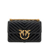 chevron leather mini love one bag