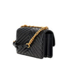 chevron leather mini love one bag