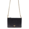 flat classic leather pouch