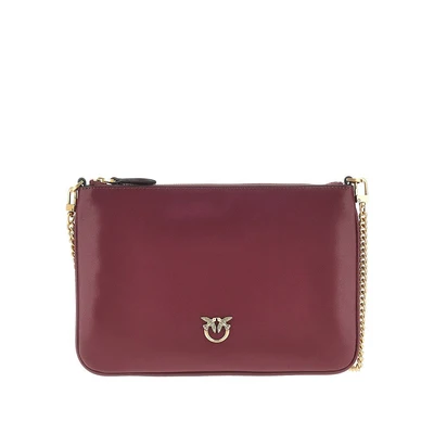 flat classic leather pouch