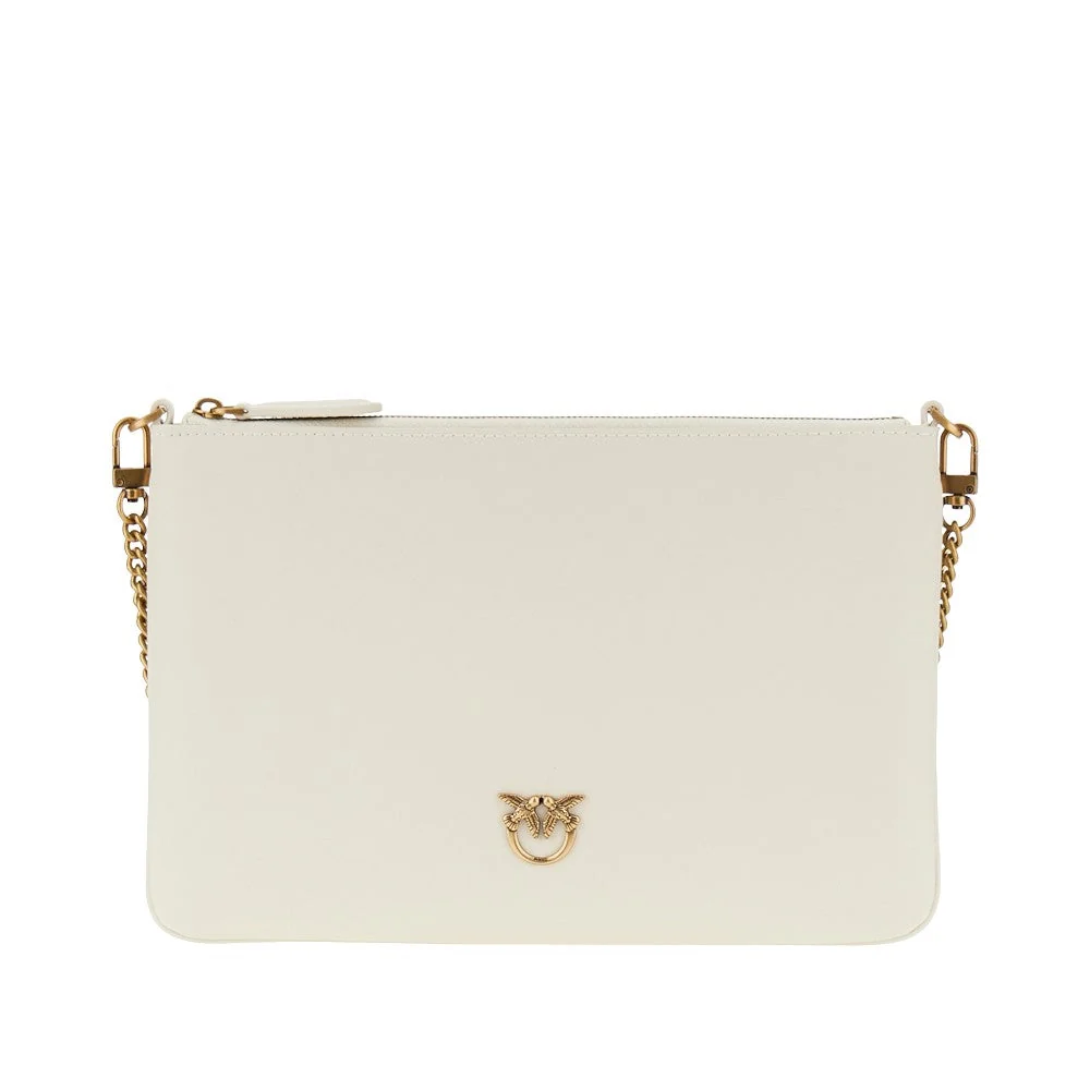 flat classic leather pouch
