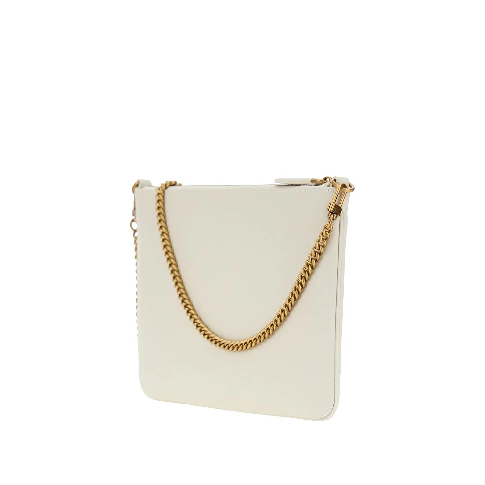 flat classic leather pouch