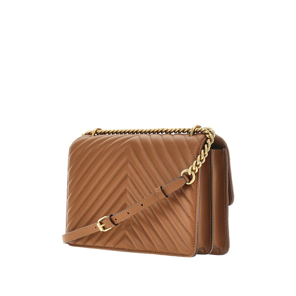 PINKO OS nappa leather medium love one classic bag