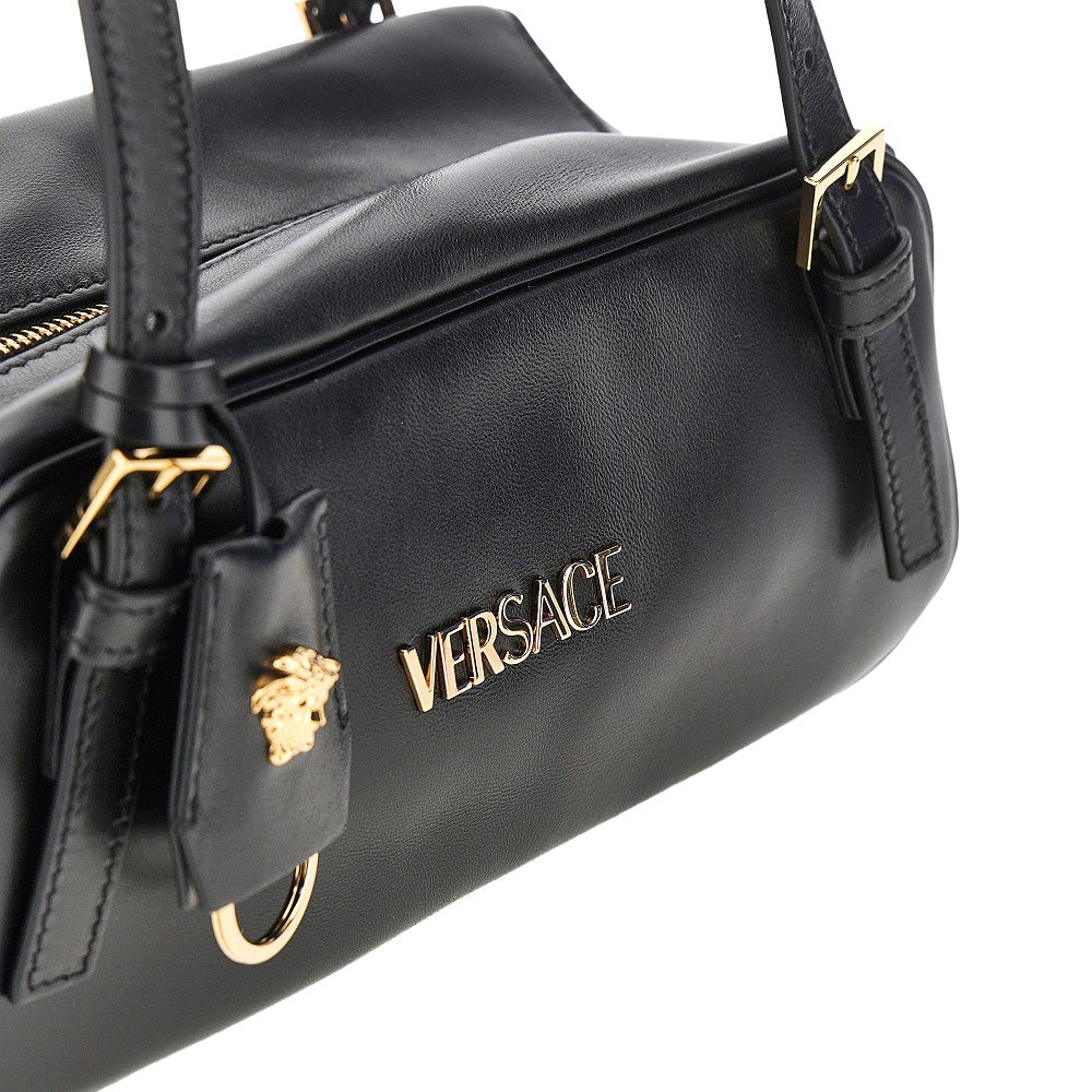 versace tag nappa leather bowling bag