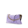 suede leather vivian clutch