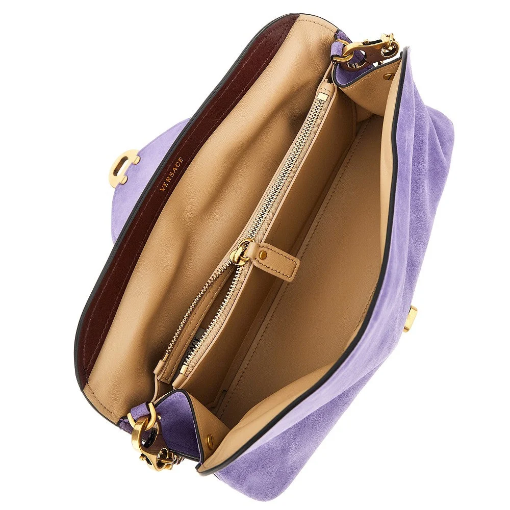 suede leather vivian clutch